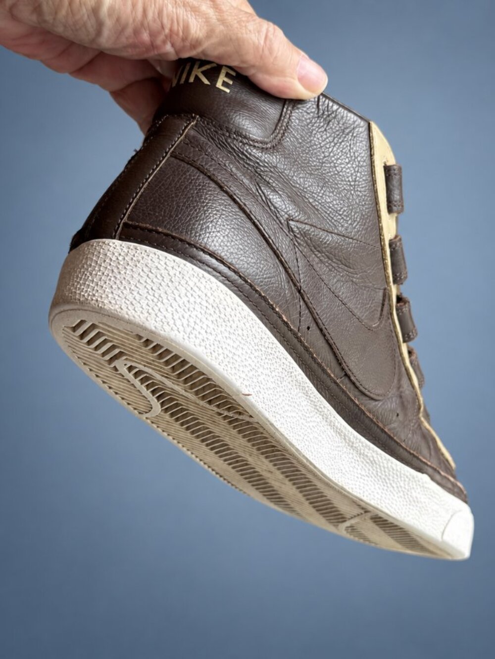 Nike Blazer AC High LE Brown Velcro Men's 12 2009